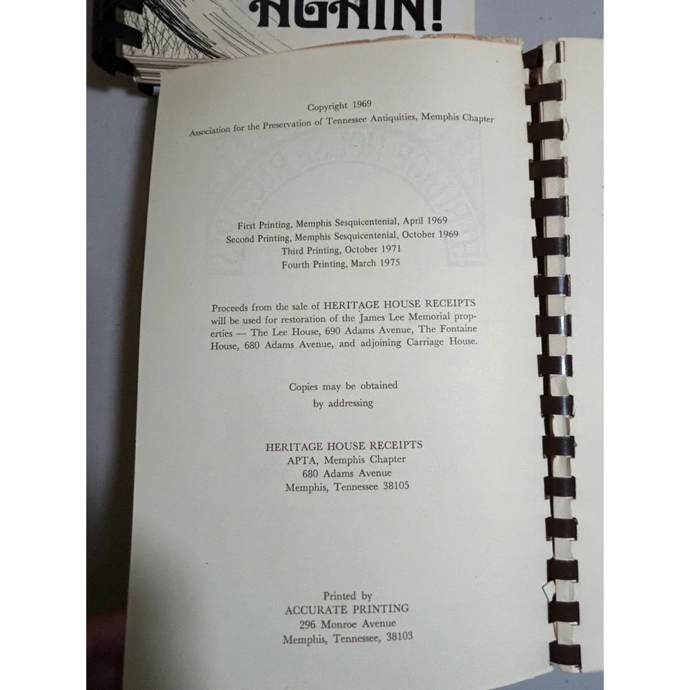 Vintage Community Cookbook Lot 4pc Tennessee Wyoming Heritage House Recipes